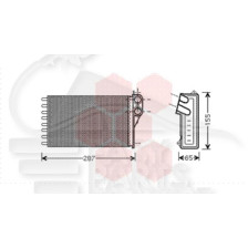 RADIATEUR DE CHAUFFAGE TOUS TYPES 250 X 140 X 42 pour CITROEN C3