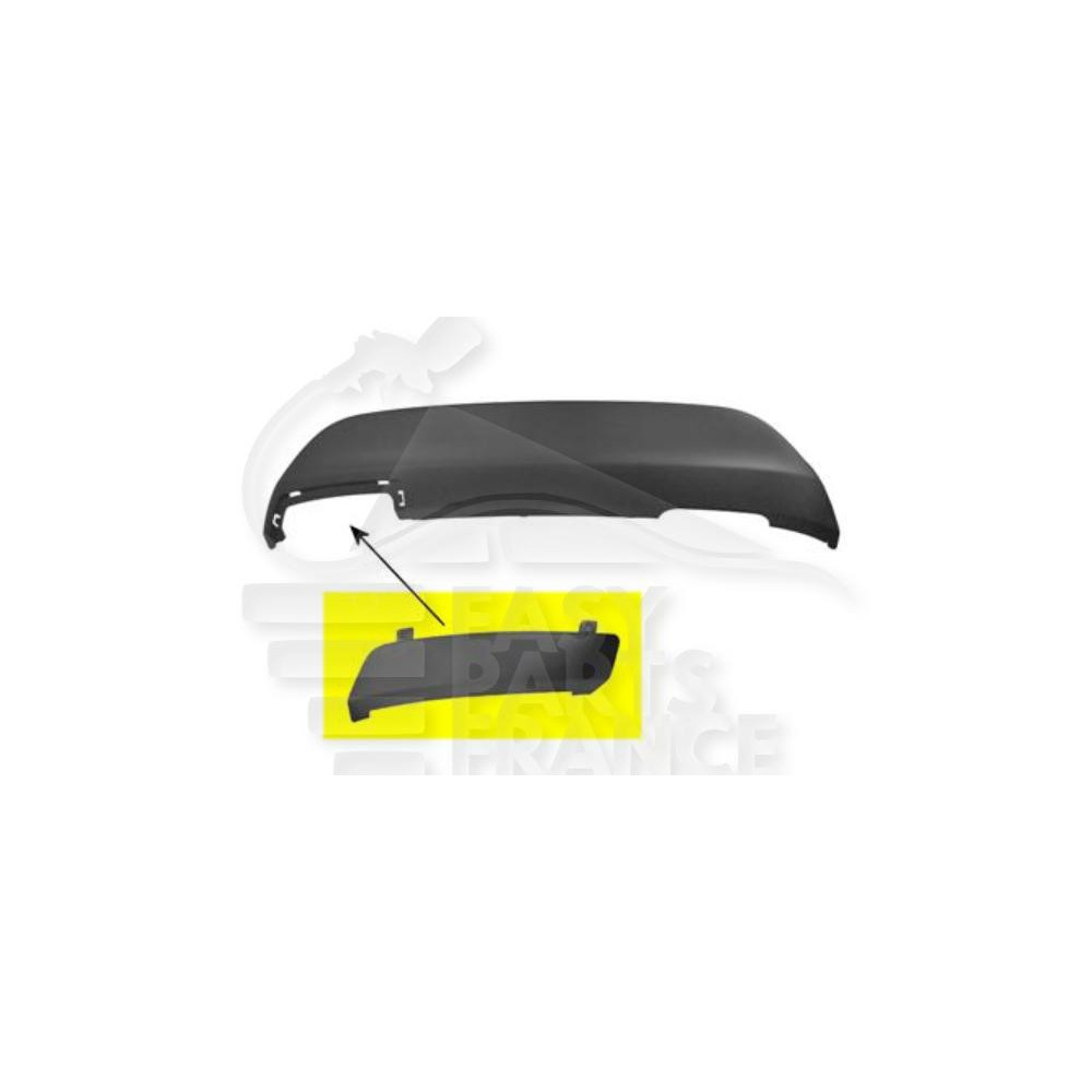 CACHE CROCHET DE PARE-CHOC ARRIÈRE A PEINDRE pour FORD FIESTA