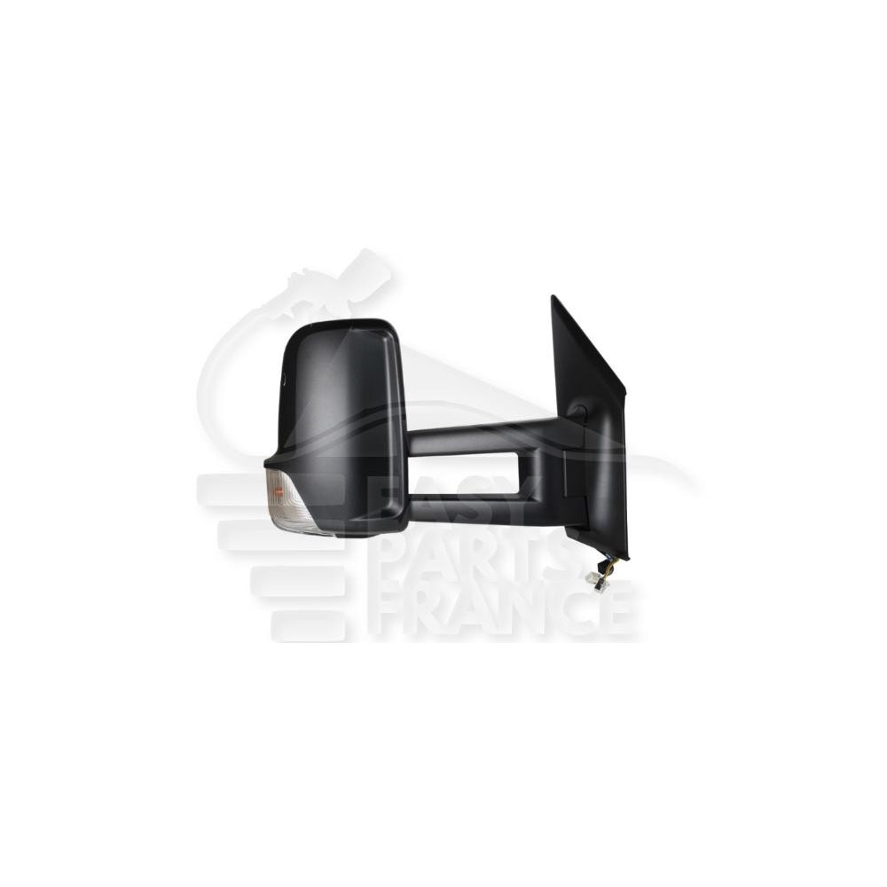 RÉTROVISEUR DROIT ÉLECTRIQUE CHAUFFANT NOIR AVEC FEU BRAS LONG LARGEUR 2330-2400 MM pour MERCEDES SPRINTER