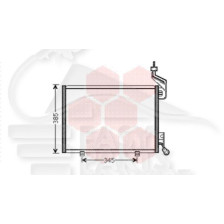 CONDENSEUR 1.6 TDCI 520 X 353 X 12 