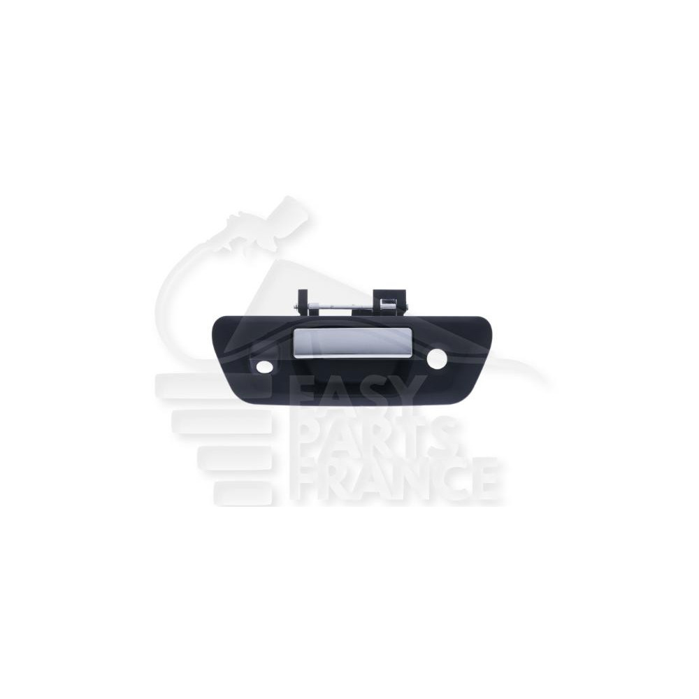 POIGNÉE PORTE DE COFFRE NOIRE AVEC LEVIER CHROME et CAMERA pour NISSAN NAVARA