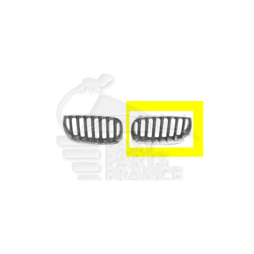 GRILLE DE CALANDRE NOIRE - CHROMEE GAUCHE pour BMW X3