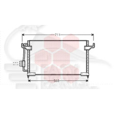 CONDENSEUR TOUS TYPES 09/93 → 550 X 350 X 16 pour CITROEN XM