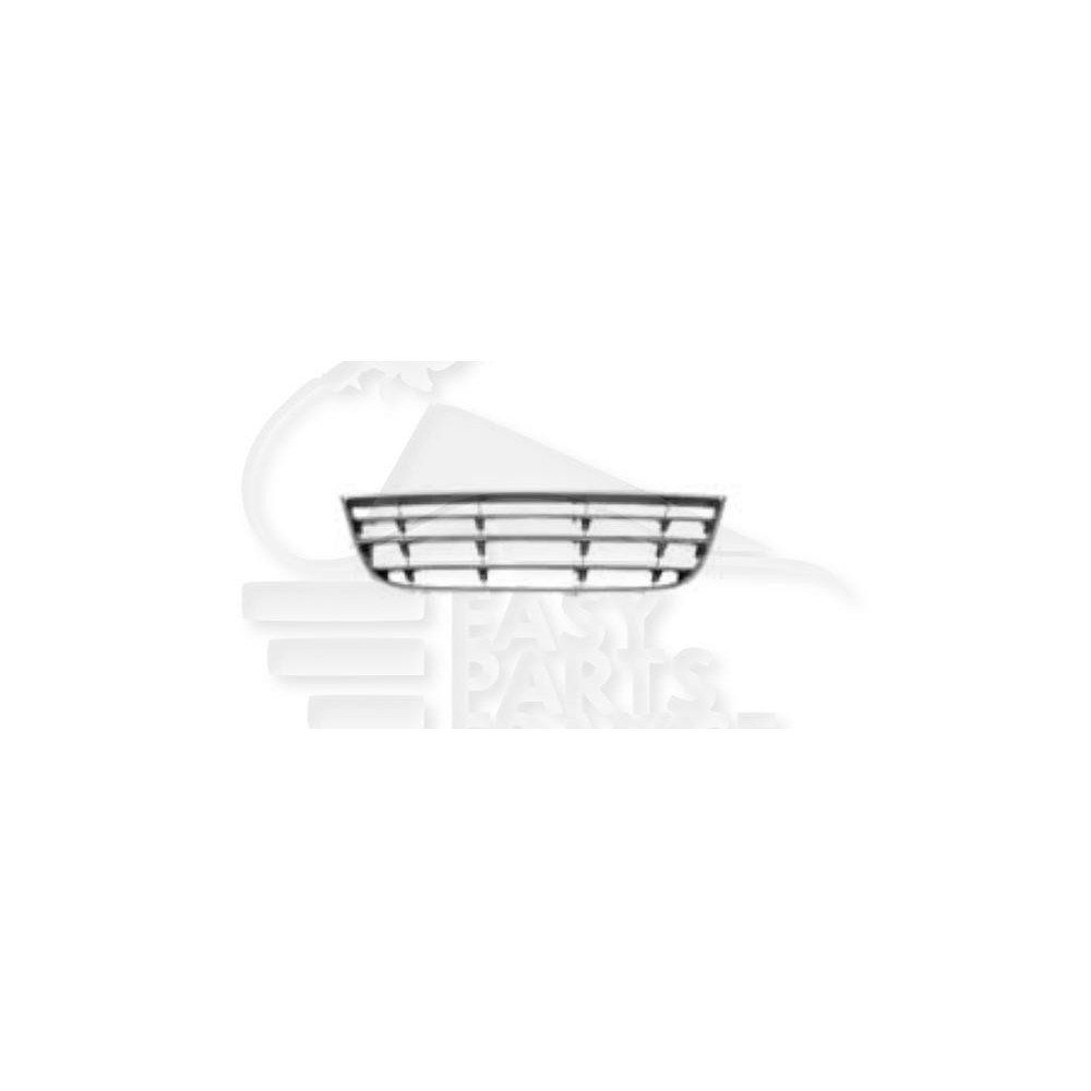 GRILLE CENTRALE DE PARE-CHOC AVANT NOIRE pour VOLKSWAGEN POLO