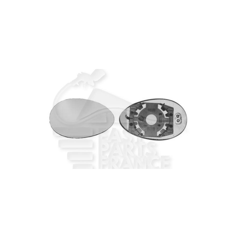 GLACE DE RÉTROVISEUR GAUCHE BLEU CHAUFFANT pour ALFA ROMEO 156