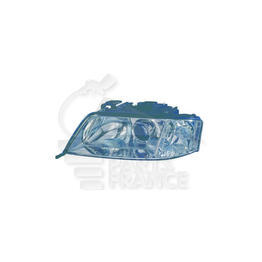 PHARE OPTIQUE GAUCHE H7+H1 ÉLECTRIQUE SANS MOTEUR 09/99 → pour AUDI A6