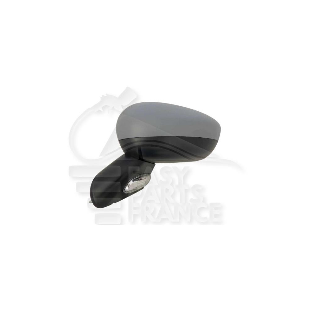 RÉTROVISEUR GAUCHE ÉLECTRIQUE CHAUFFANT A PEINDRE BASE NOIRE AVEC FEU 7 PINS pour CITROEN C3