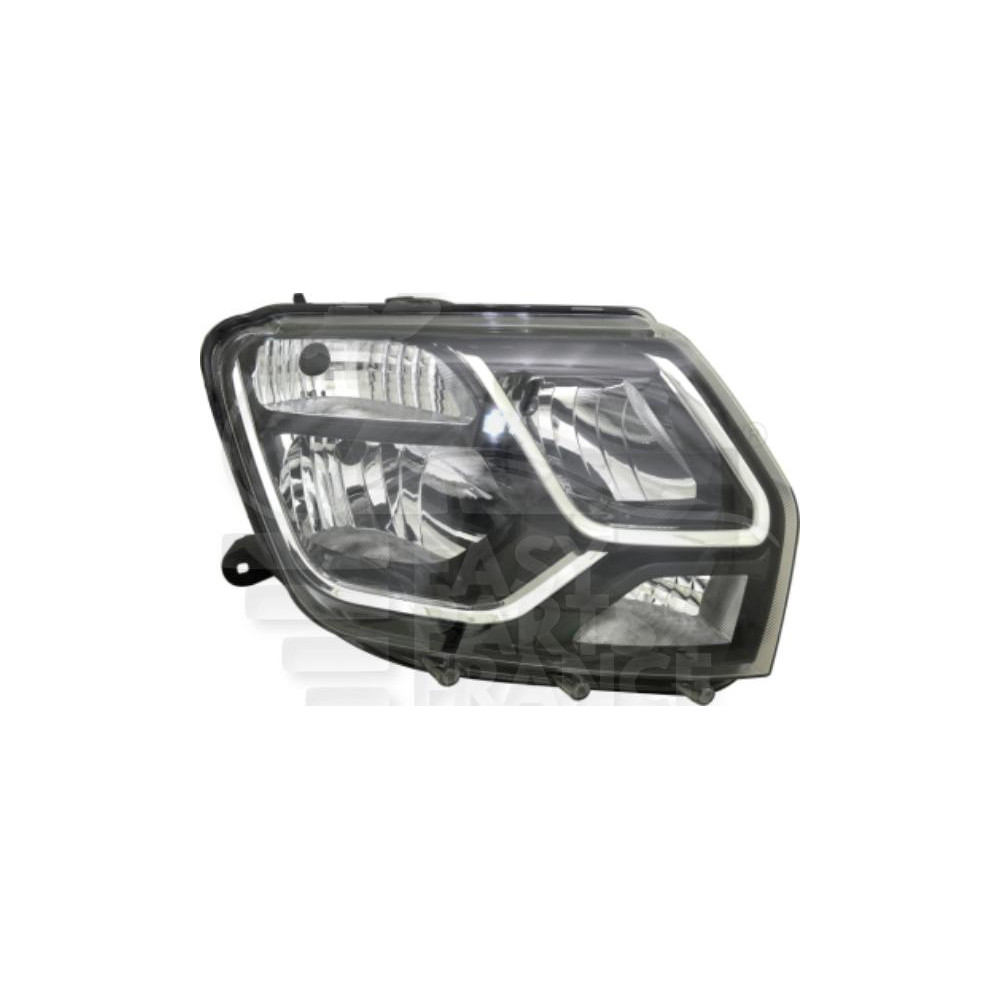 PHARE OPTIQUE DROIT H7+H1 ÉLECTRIQUE SANS MOTEUR - 03/15 → pour DACIA DUSTER