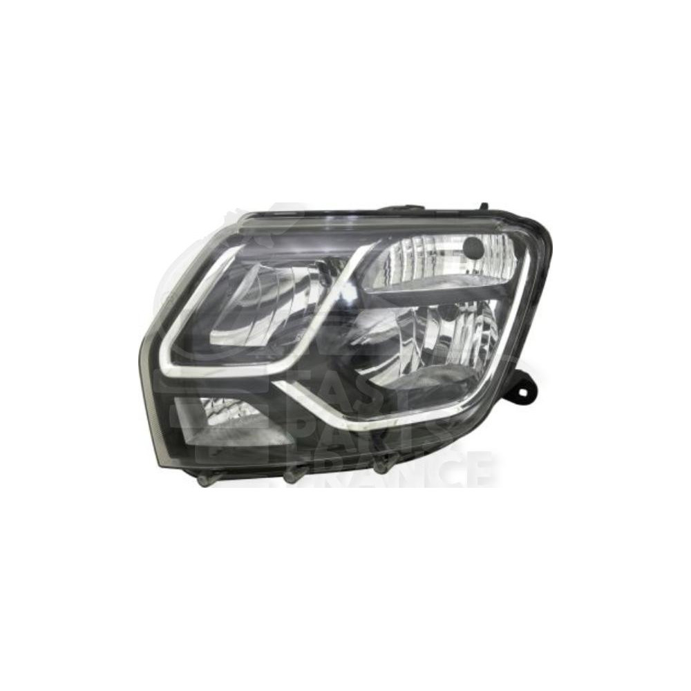 PHARE OPTIQUE GAUCHE H7+H1 ÉLECTRIQUE SANS MOTEUR - 03/15 → pour DACIA DUSTER