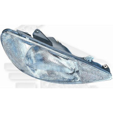 PHARE OPTIQUE DROIT H4 ÉLECTRIQUE SANS MOTEUR pour PEUGEOT 206