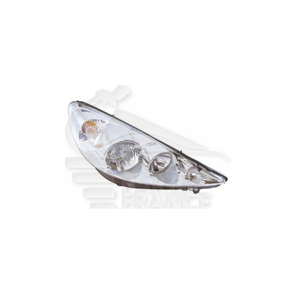 PHARE OPTIQUE DROIT H1+H7 ÉLECTRIQUE AVEC MOTEUR pour PEUGEOT 206