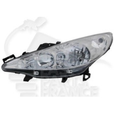 PHARE OPTIQUE GAUCHE H1+H7 ÉLECTRIQUE AVEC MOTEUR pour PEUGEOT 207