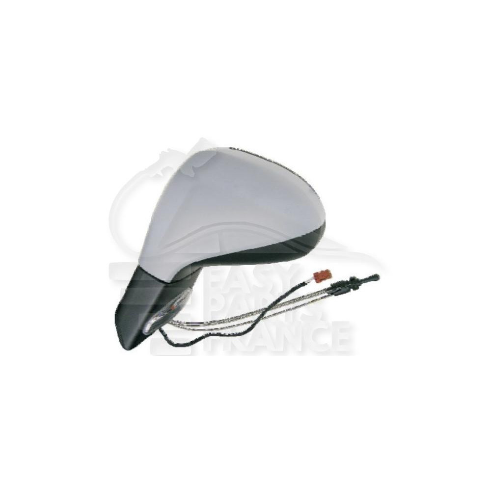 RÉTROVISEUR GAUCHE CABLE A PEINDRE AVEC FEU pour PEUGEOT 207