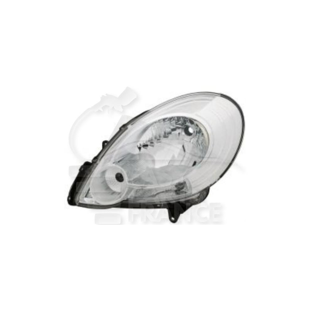 PHARE OPTIQUE GAUCHE H4 ÉLECTRIQUE SANS MOTEUR FOND CHROME pour RENAULT KANGOO