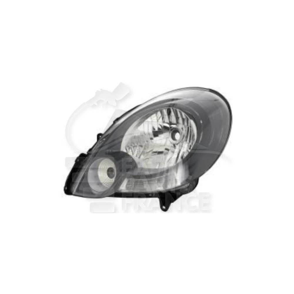 PHARE OPTIQUE GAUCHE H4 ÉLECTRIQUE SANS MOTEUR FOND NOIR pour RENAULT KANGOO