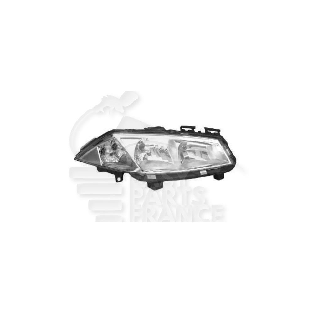 PHARE OPTIQUE DROIT H1+H7 ÉLECTRIQUE SANS MOTEUR pour RENAULT MEGANE