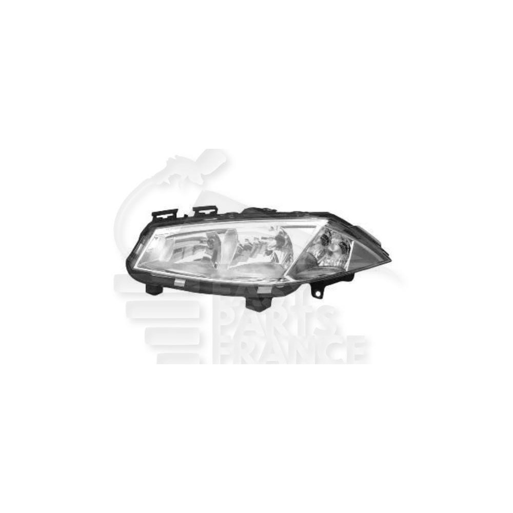 PHARE OPTIQUE GAUCHE H1+H7 ÉLECTRIQUE SANS MOTEUR pour RENAULT MEGANE