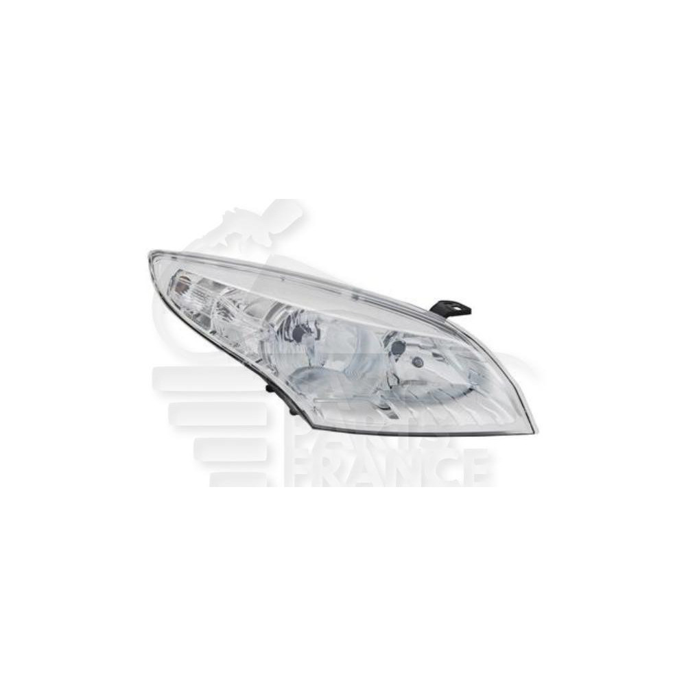 PHARE OPTIQUE DROIT H7+H7 ÉLECTRIQUE AVEC MOTEUR FOND CHROME pour RENAULT MEGANE