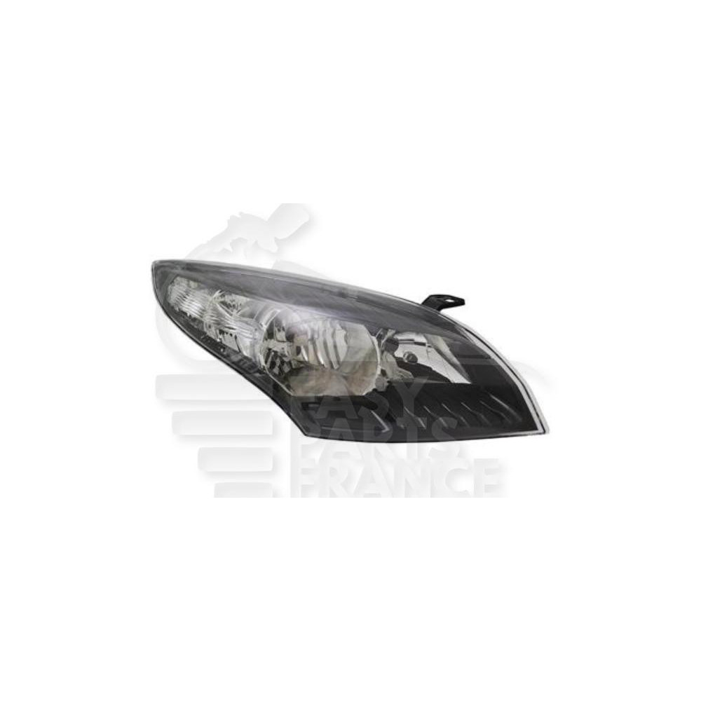 PHARE OPTIQUE DROIT H7+H7 ÉLECTRIQUE AVEC MOTEUR FOND NOIR pour RENAULT MEGANE
