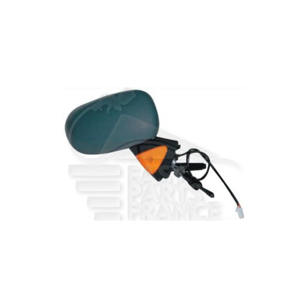 RÉTROVISEUR DROIT CABLE A PEINDRE AVEC SONDE DE TEMPÉRATURE FEU OR pour RENAULT MODUS