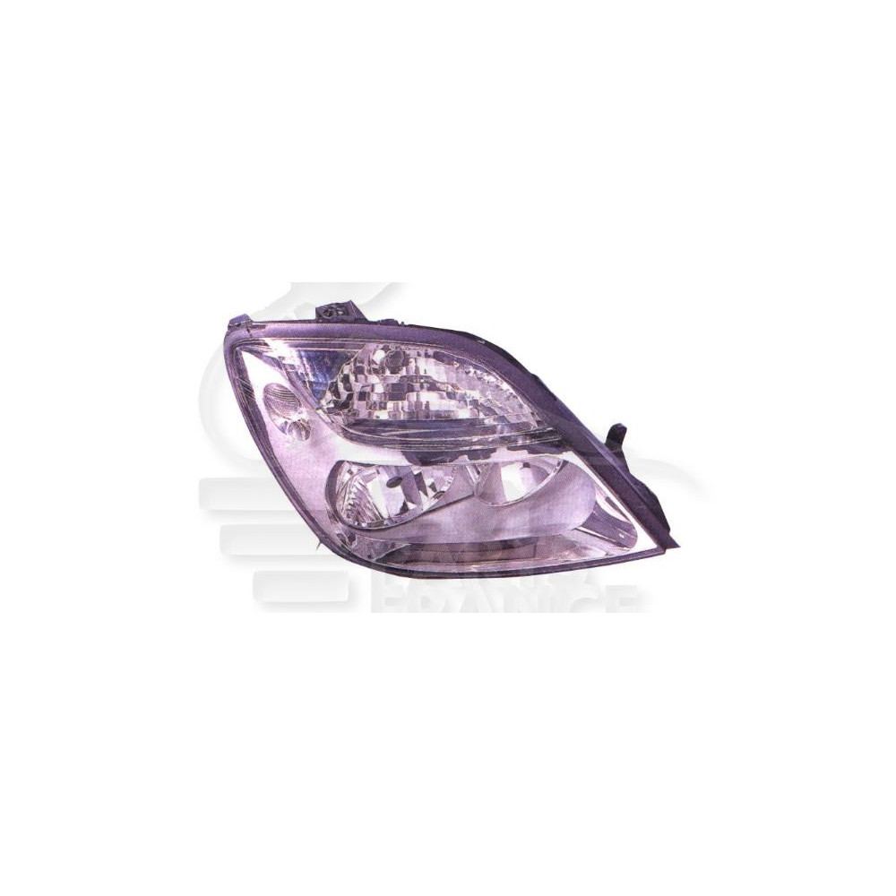 PHARE OPTIQUE DROIT H1+H7 ÉLECTRIQUE SANS MOTEUR FOND CHROME pour RENAULT SENIC