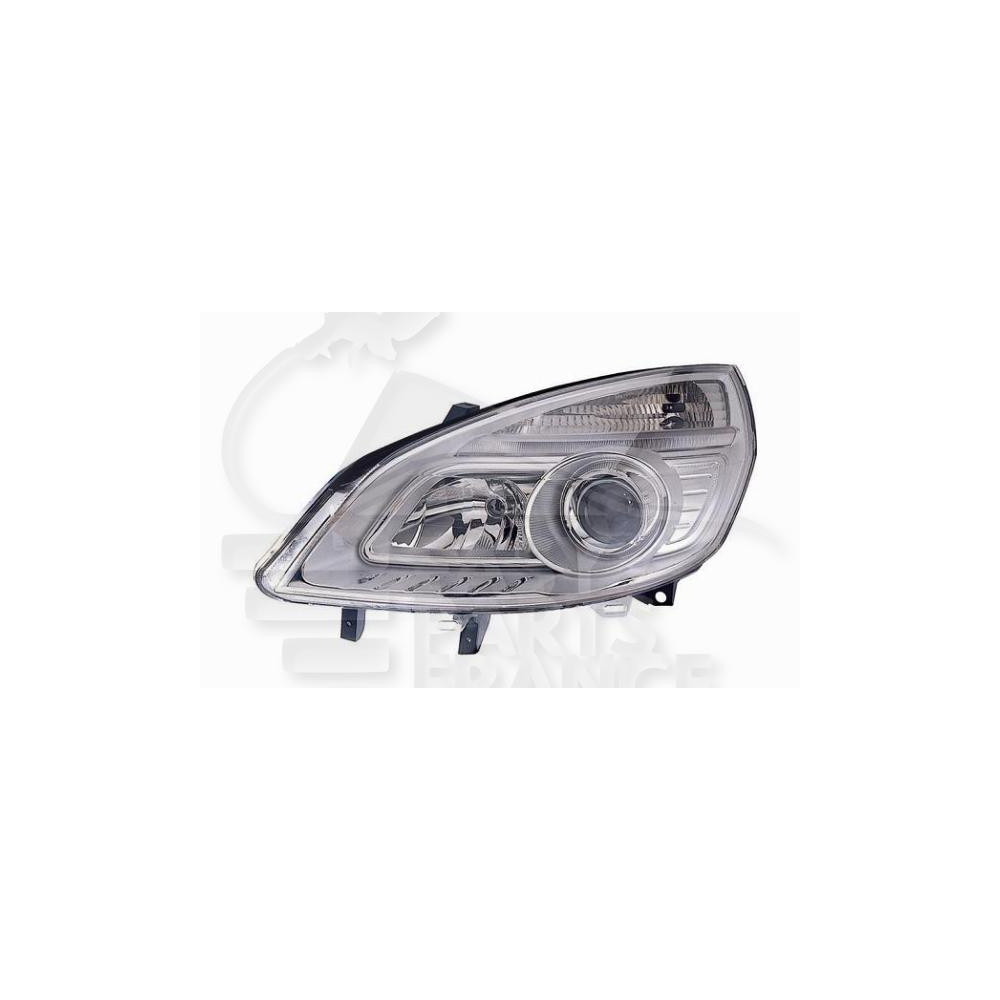 PHARE OPTIQUE GAUCHE H7+H7 ÉLECTRIQUE SANS MOTEUR FOND CHROME pour RENAULT GRAND SCENIC