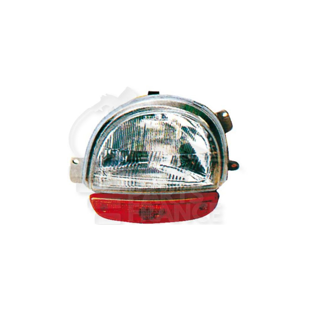PHARE OPTIQUE GAUCHE H4 ÉLECTRIQUE SANS MOTEUR pour RENAULT TWINGO