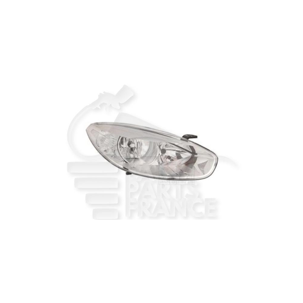 PHARE OPTIQUE DROIT H7+H7 ÉLECTRIQUE AVEC MOTEUR FOND CHROME pour RENAULT FLUENCE