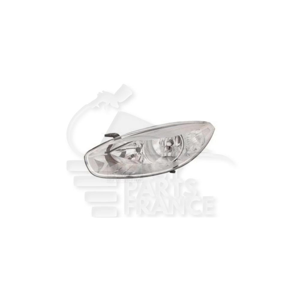 PHARE OPTIQUE GAUCHE H7+H7 ÉLECTRIQUE AVEC MOTEUR FOND CHROME pour RENAULT FLUENCE