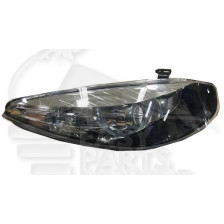 PHARE OPTIQUE GAUCHE H7+H7 ÉLECTRIQUE AVEC MOTEUR FOND NOIR pour RENAULT FLUENCE