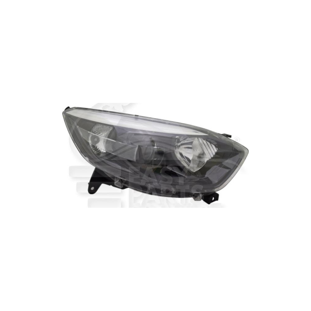 PHARE OPTIQUE DROIT H1+H1 ÉLECTRIQUE AVEC MOTEUR FOND NOIR pour RENAULT CAPTUR