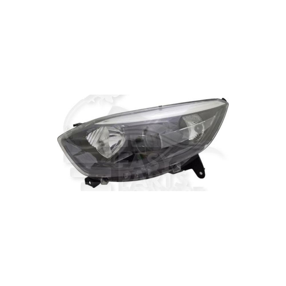 PHARE OPTIQUE GAUCHE H1+H1 ÉLECTRIQUE AVEC MOTEUR FOND NOIR pour RENAULT CAPTUR