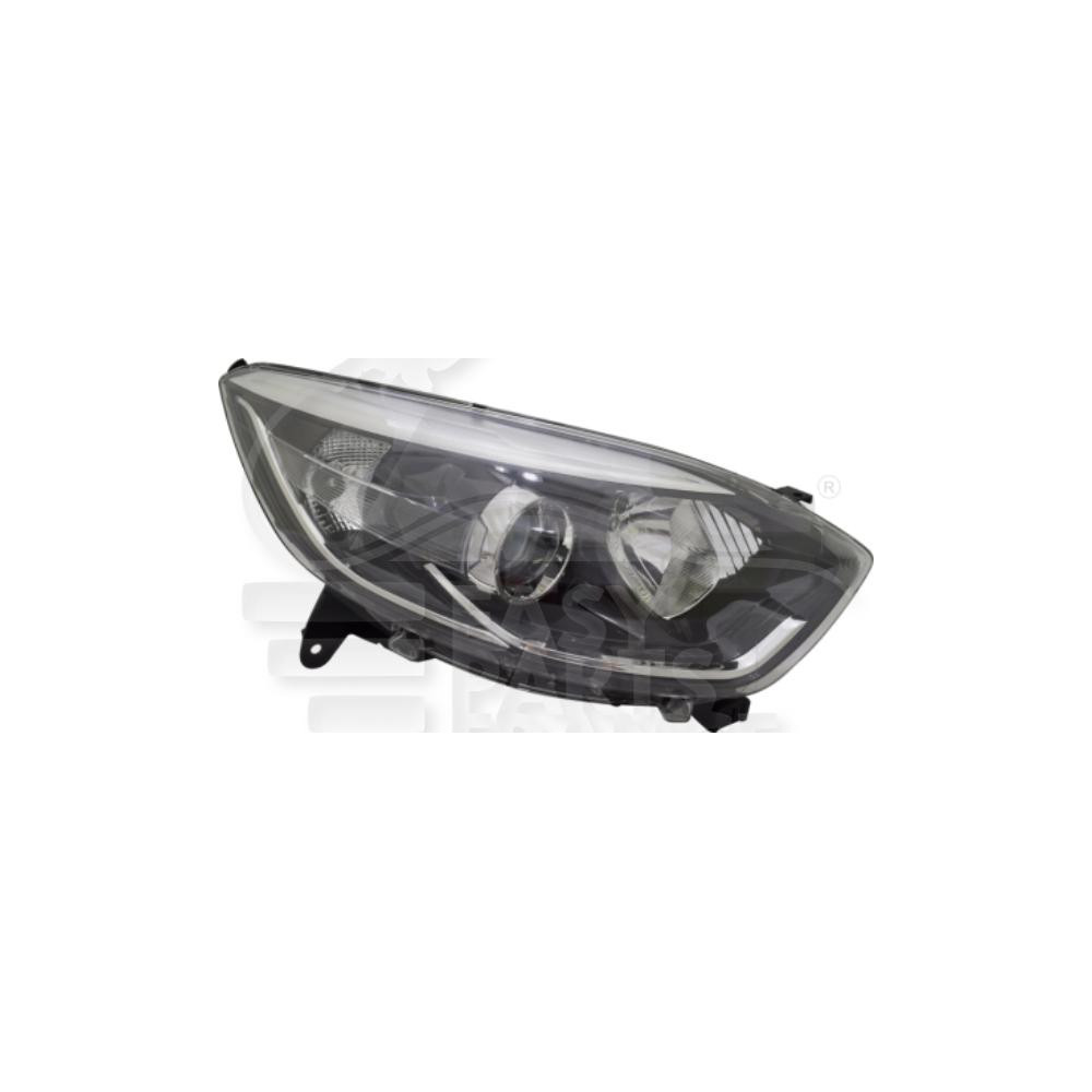 PHARE OPTIQUE DROIT H1+H1 ÉLECTRIQUE AVEC MOTEUR FOND CHROME pour RENAULT CAPTUR