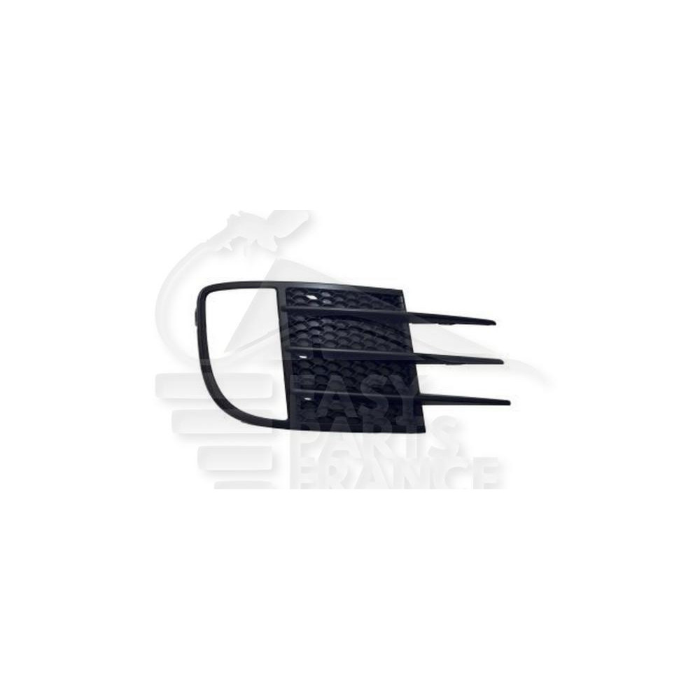 GRILLE DE PARE-CHOC AVANT-DROIT NOIRE AVEC EMPLACEMENT ANTI-BROUILLARD pour VOLKSWAGEN GOLF