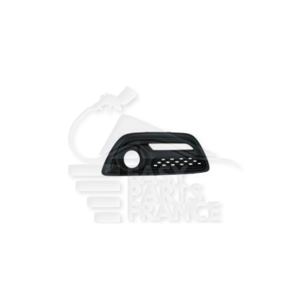 GRILLE DE PARE-CHOC AVANT-DROIT NOIRE AVEC EMPLACEMENT ANTI-BROUILLARD pour RENAULT CAPTUR