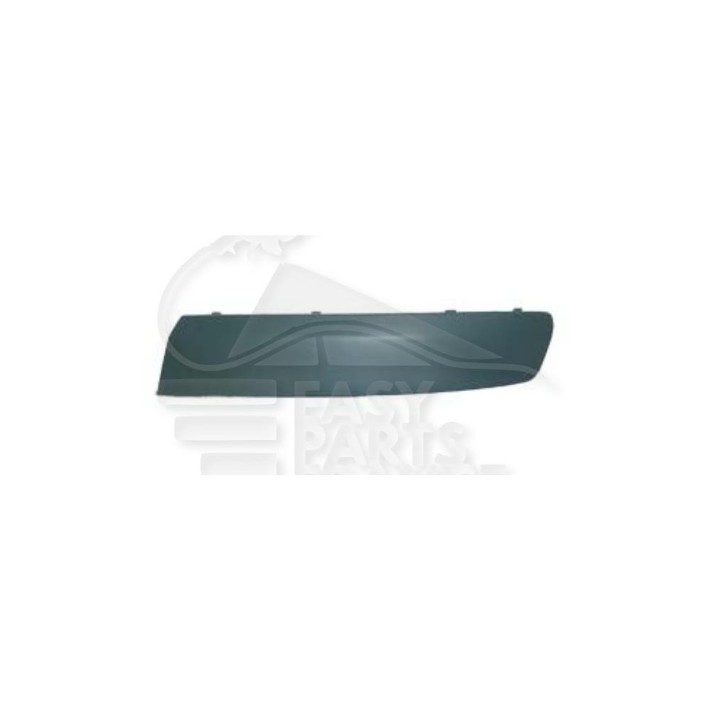 MOULURE DE PARE-CHOC AVANT-GAUCHE NOIRE MODÈLE TRANSPORTER pour VOLKSWAGEN TRANSPORTER