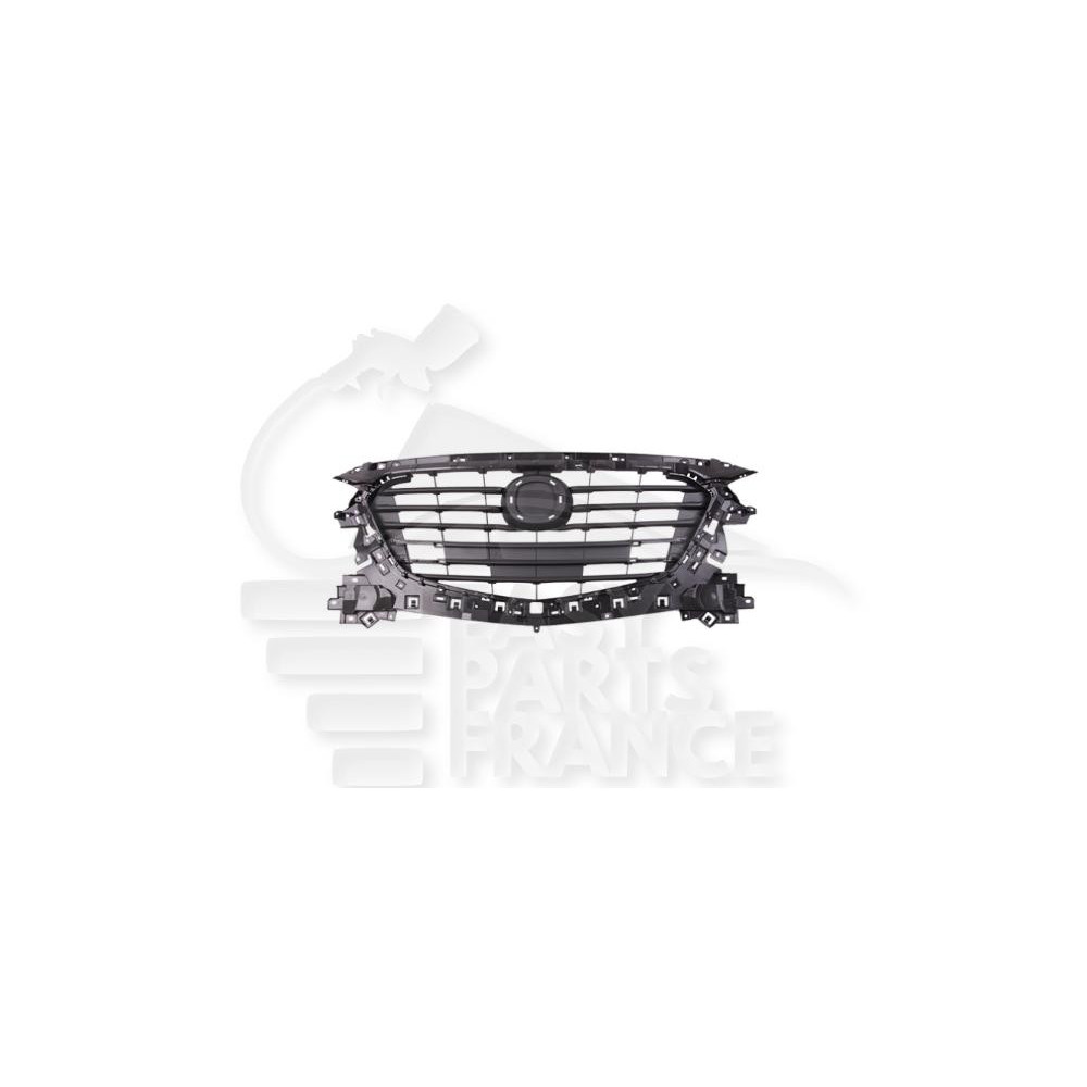 GRILLE DE CALANDRE NOIRE AVEC MOULURE CHROMEE SANS PACKONTROL pour MAZDA MAZDA 3