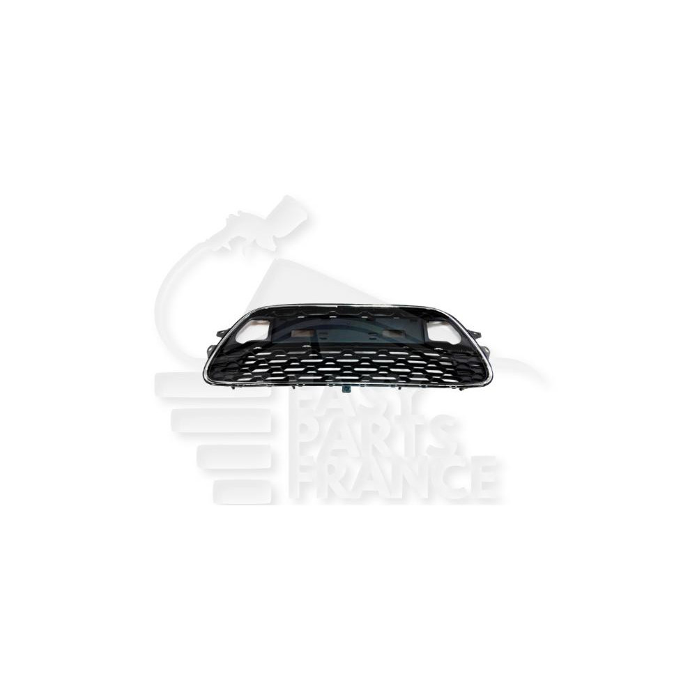 GRILLE DE PARE-CHOC AVANT CENTRALE NOIRE AVEC MOULURE CHROMEE pour CITROEN C3
