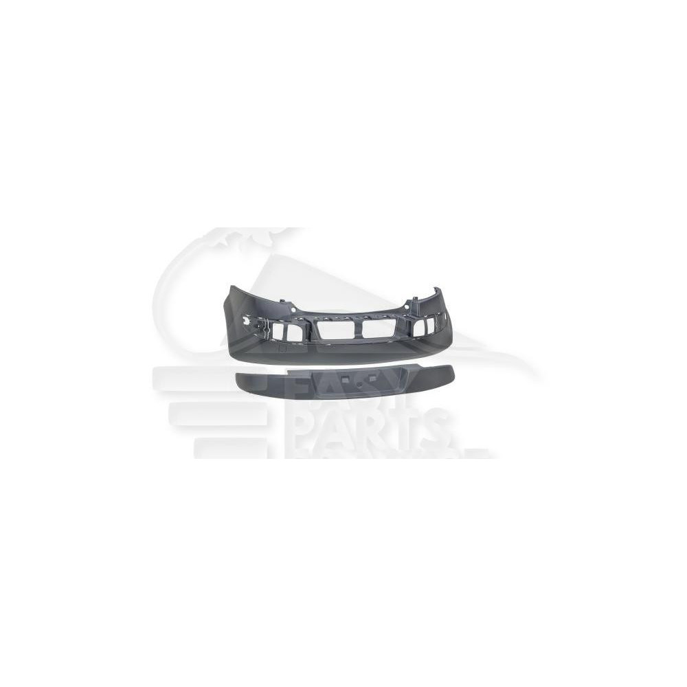 PARE-CHOC ARRIÈRE A PEINDRE AVEC MOULURE 3/5 PORTES pour RENAULT MEGANE