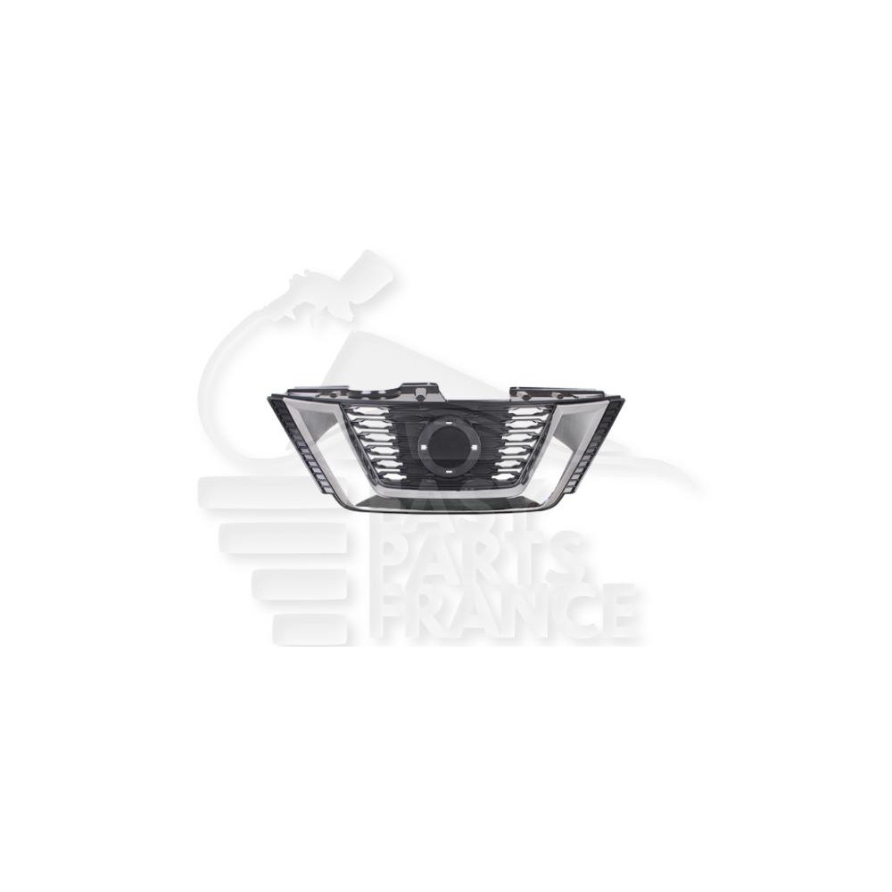 GRILLE DE CALANDRE NOIRE AVEC MOULURE CHROMEE pour NISSAN X TRAIL