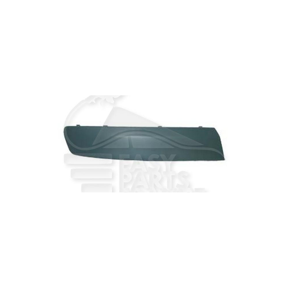 MOULURE DE PARE-CHOC AVANT-DROIT NOIRE MODÈLE TRANSPORTER pour VOLKSWAGEN TRANSPORTER