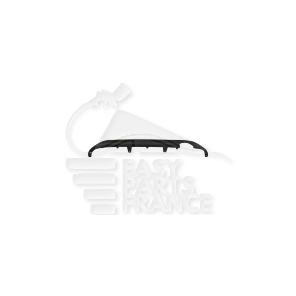 SPOILER DE PARE-CHOC ARRIÈRE NOIR AVEC SORTIE ÉCHAPPEMENT pour PEUGEOT 208