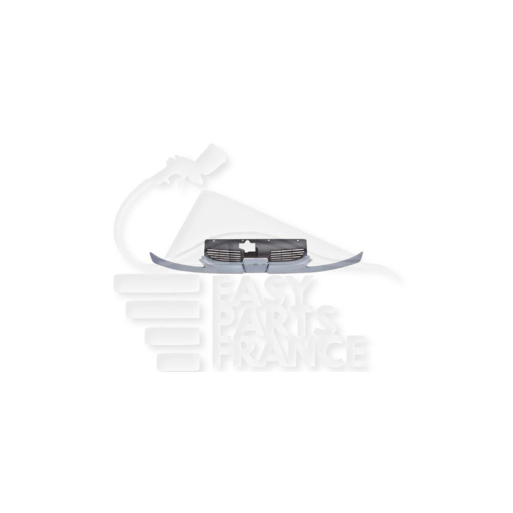 GRILLE DE CALANDRE AVEC SUPPORT A PEINDRE pour PEUGEOT 206