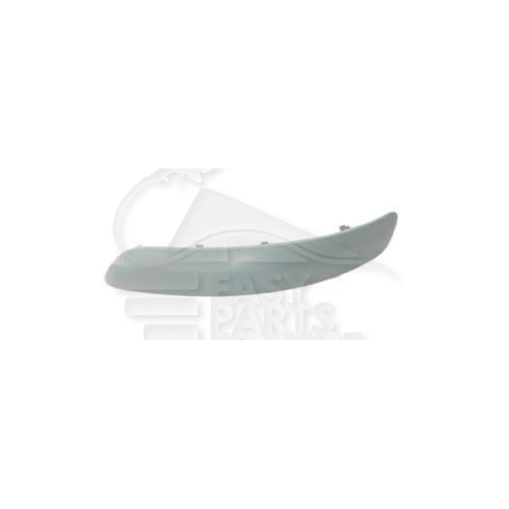 MOULURE DE PARE-CHOC AVANT-GAUCHE NOIRE pour VOLKSWAGEN GOLF