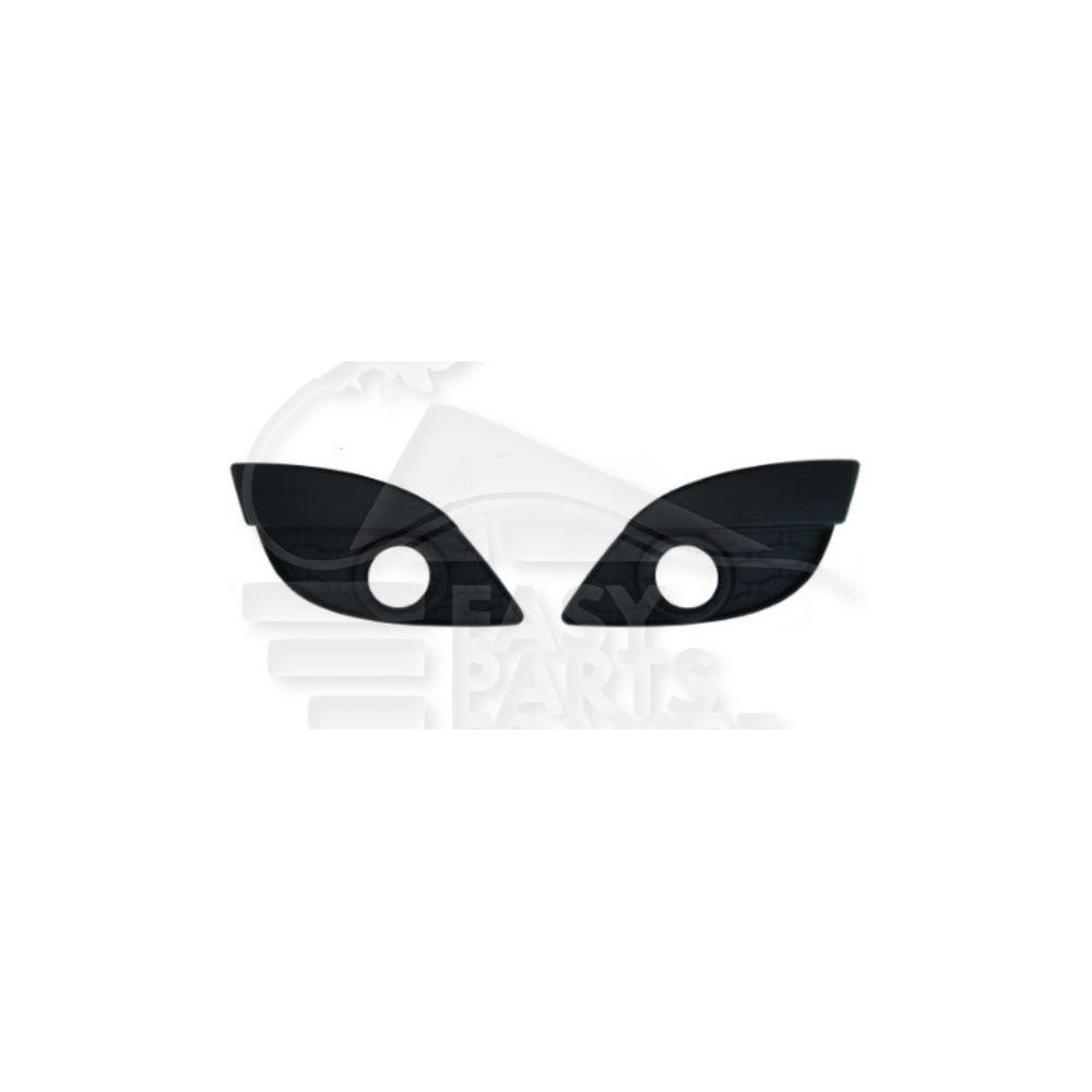 GRILLE DE PARE-CHOC AVANT-DROIT/AVANT-GAUCHE AVEC EMPLACEMENT ANTI-BROUILLARD NOIRE pour RENAULT TWINGO
