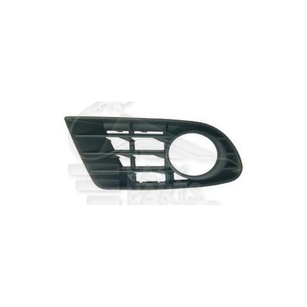 GRILLE DE PARE-CHOC AVANT-DROIT NOIRE AVEC EMPLACEMENT ANTI-BROUILLARD pour VOLKSWAGEN GOLF