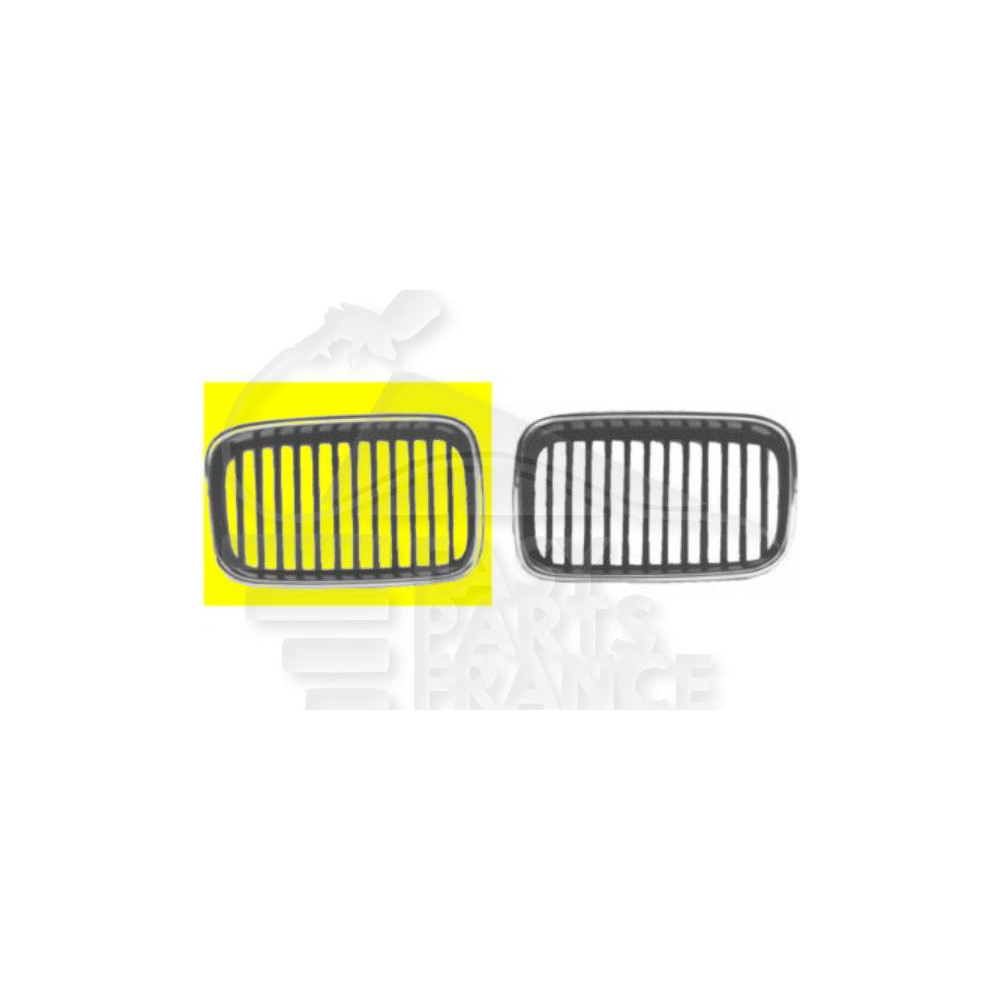 GRILLE DE CALANDRE DROIT pour BMW S3 E36 3 PTES / COUPE