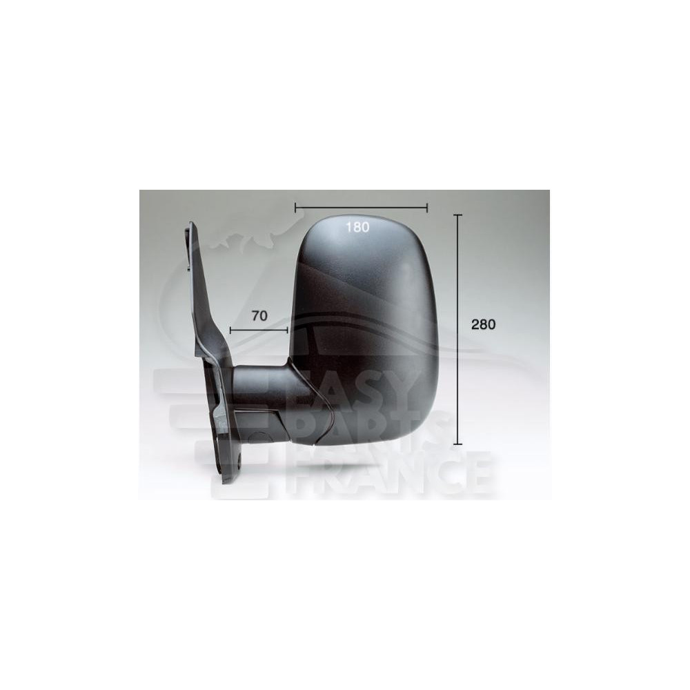 RÉTROVISEUR GAUCHE MANUEL NOIR pour FORD TRANSIT