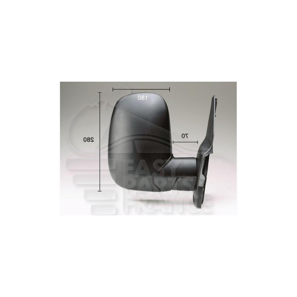 RÉTROVISEUR DROIT MANUEL NOIR pour FORD TRANSIT