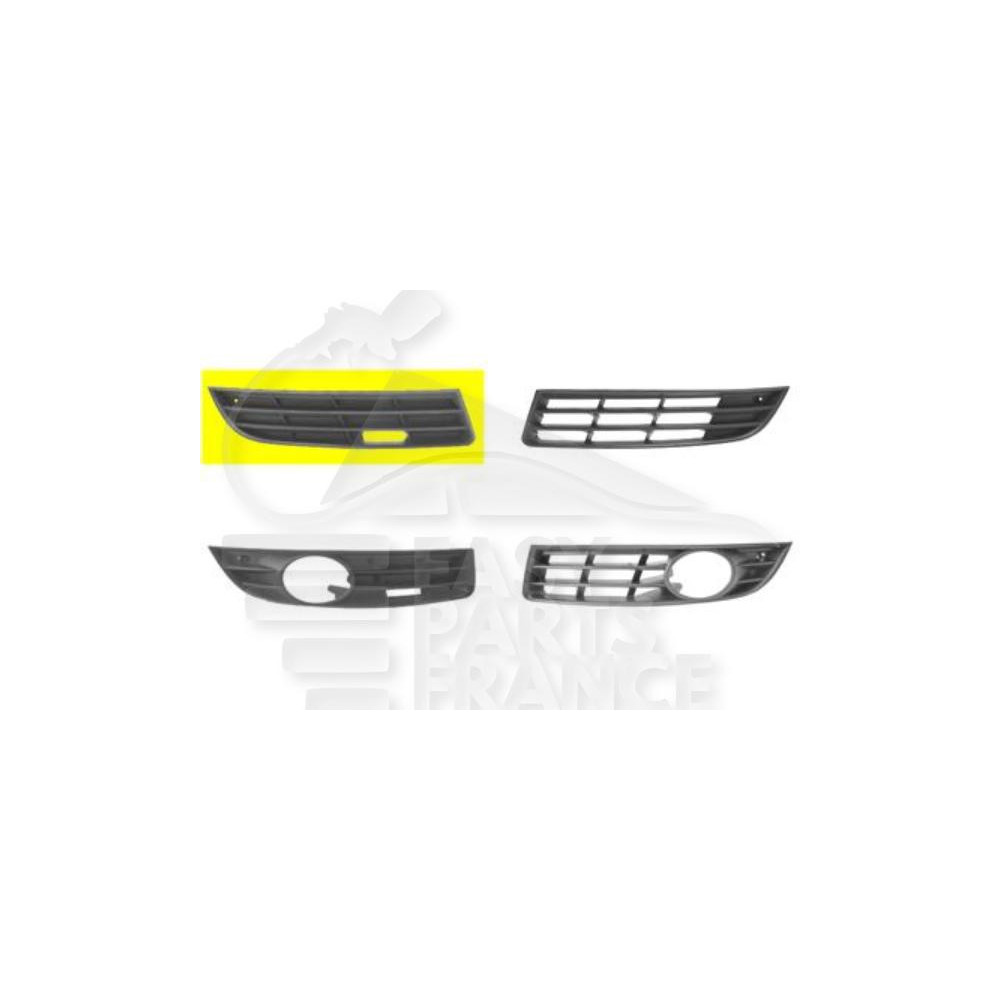 GRILLE DE PARE-CHOC AVANT-DROIT NOIRE pour VOLKSWAGEN PASSAT